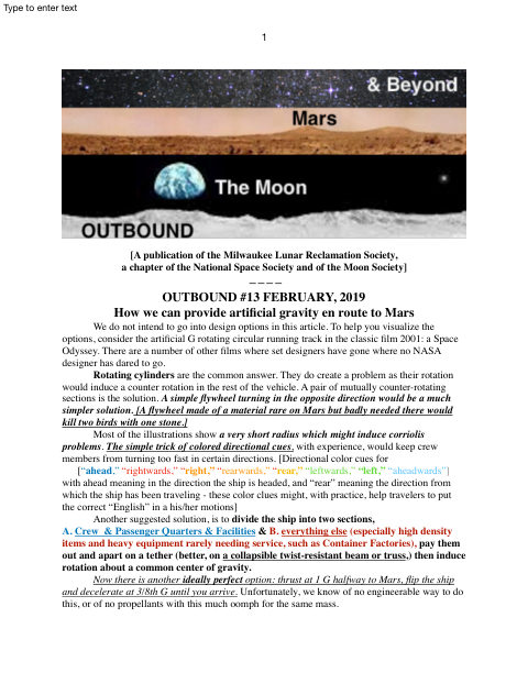 Cover of Outbound #13