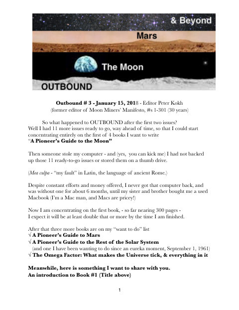 Cover of Outbound #3