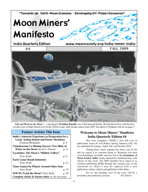 Cover of MMM-India Quarterly #4