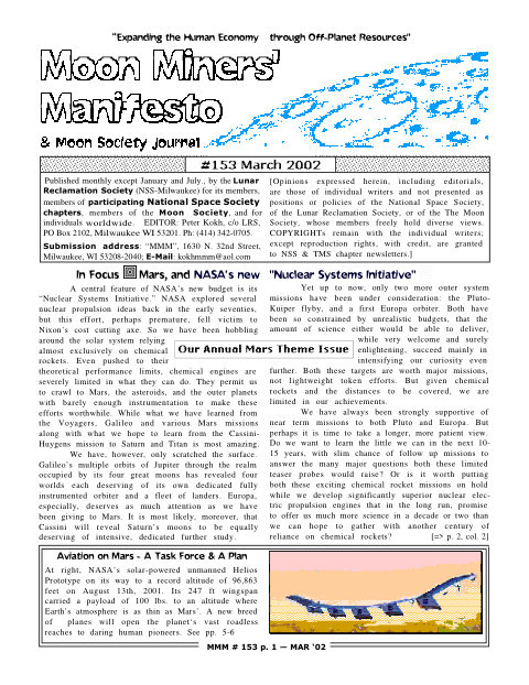 Cover of MMM #153