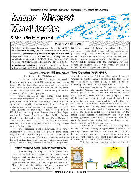 Cover of MMM #154