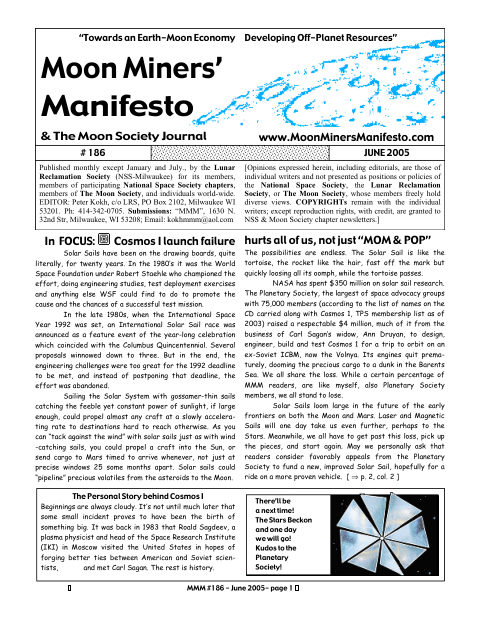 Cover of MMM #186