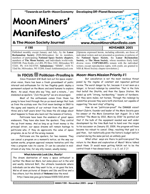 Cover of MMM #190