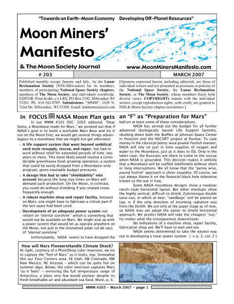 Cover of MMM #203