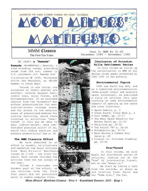 Cover of MMM Classics, Year 4