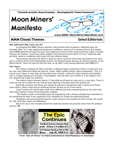 Cover of MMM Classic Theme: Select Editorials