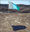 The tricolor flag of our Moonbase Crew at MDRS